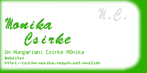 monika csirke business card