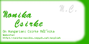 monika csirke business card